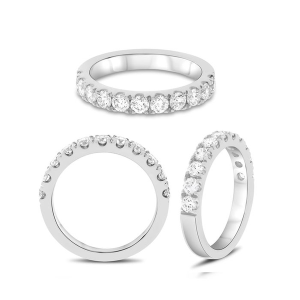 Roman and Jules 14K White Gold Wedding Band Blue Water Jewelers Saint Augustine, FL