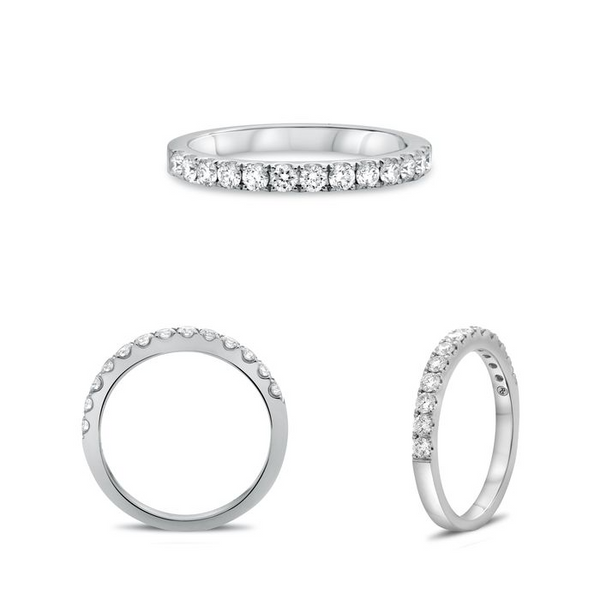 RAJ 14K White Gold Wedding Band Blue Water Jewelers Saint Augustine, FL