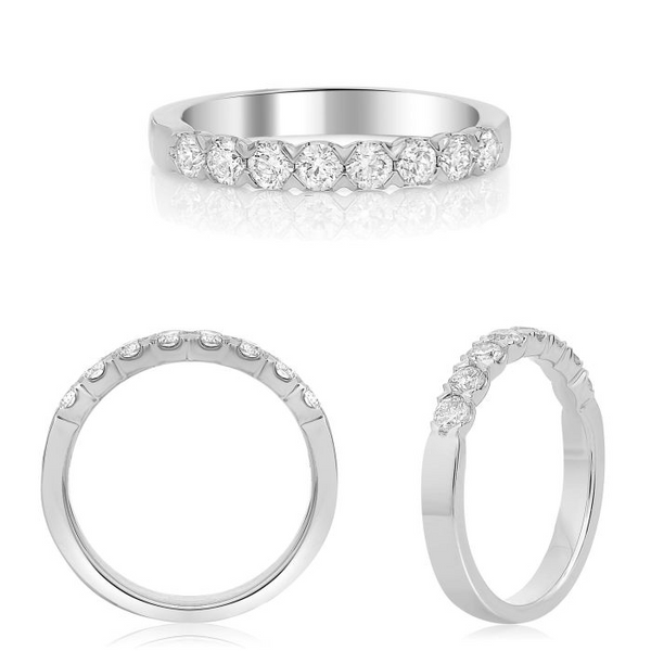 Roman and Jules 14K White Gold Wedding Band Blue Water Jewelers Saint Augustine, FL