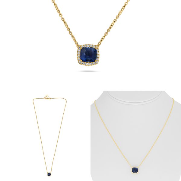 RAJ 18K Yellow Gold Pendant Blue Water Jewelers Saint Augustine, FL