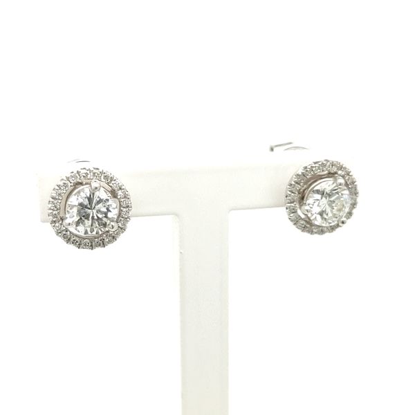 BW 18K White Gold Stud Earrings Blue Water Jewelers Saint Augustine, FL