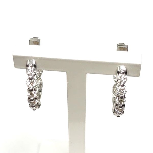 DMF 14K White Gold Earrings Blue Water Jewelers Saint Augustine, FL