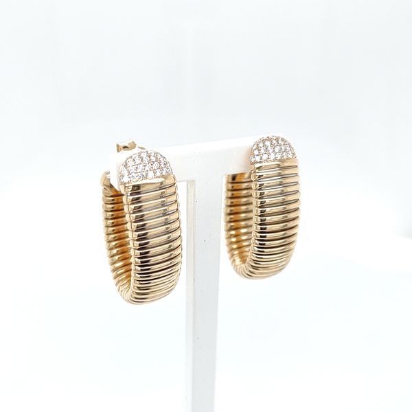 CASHM 18K Yellow Gold Earrings Blue Water Jewelers Saint Augustine, FL