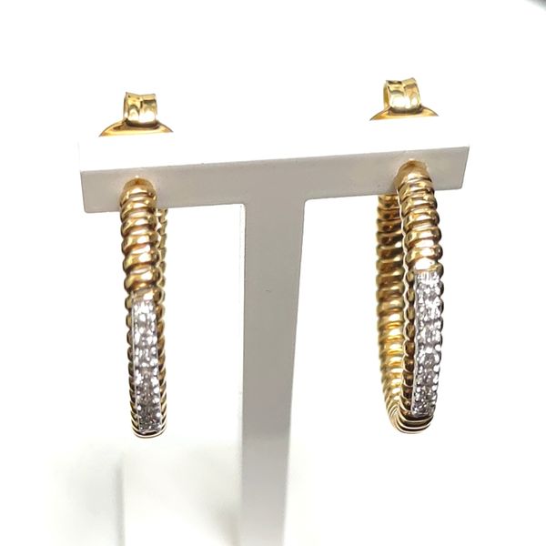 CASHM Two-Tone Earrings Blue Water Jewelers Saint Augustine, FL