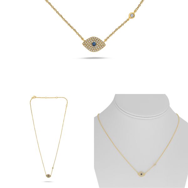 RAJ 14K Yellow Gold Pendant Blue Water Jewelers Saint Augustine, FL