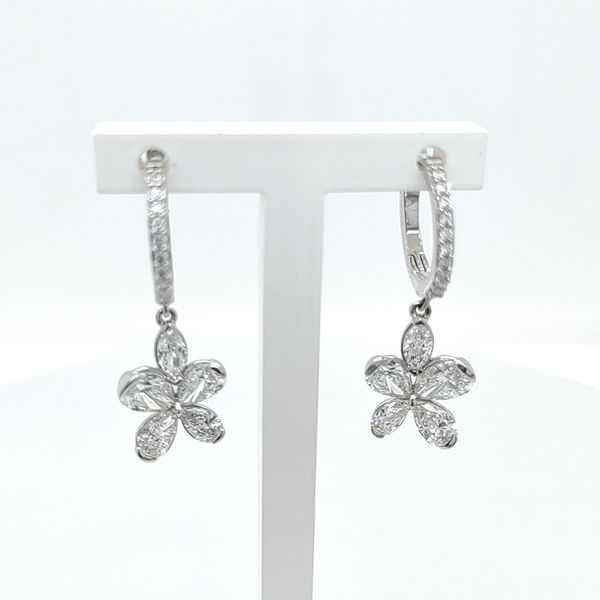 MR 14K White Gold Earrings Blue Water Jewelers Saint Augustine, FL