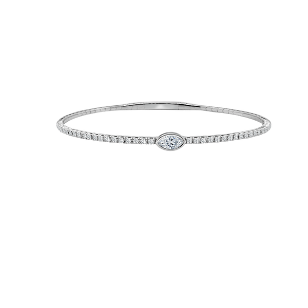 PG 14K White Gold Bracelet Blue Water Jewelers Saint Augustine, FL