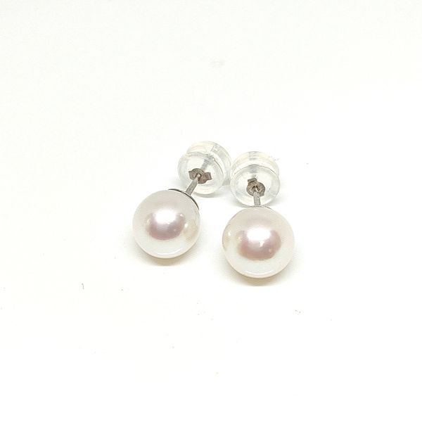 AGI 14K White Gold Earrings Blue Water Jewelers Saint Augustine, FL