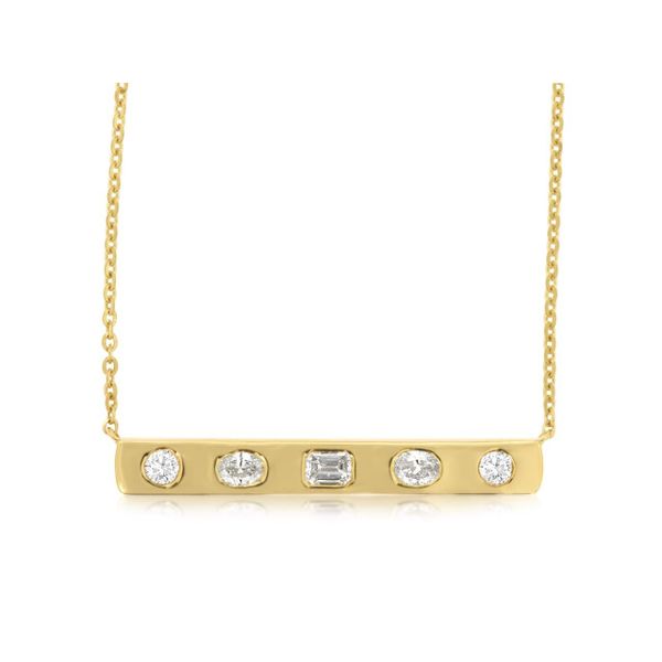 RJM 14K Yellow Gold Pendant Blue Water Jewelers Saint Augustine, FL