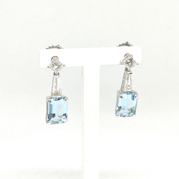 18K White Gold Earrings Image 2 Blue Water Jewelers Saint Augustine, FL