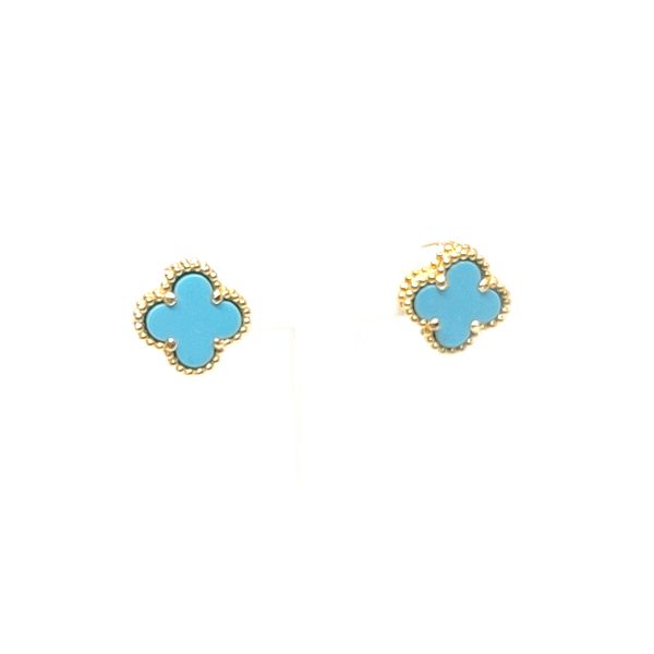HARI 18K Yellow Gold Earrings Blue Water Jewelers Saint Augustine, FL