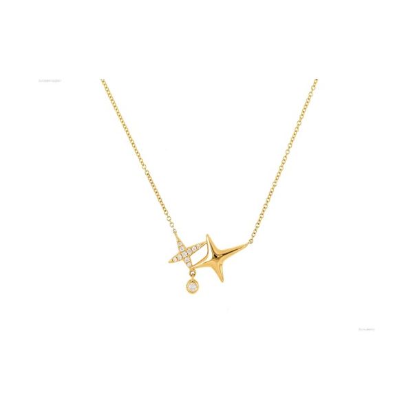 RAJ 14K Yellow Gold Pendant Blue Water Jewelers Saint Augustine, FL