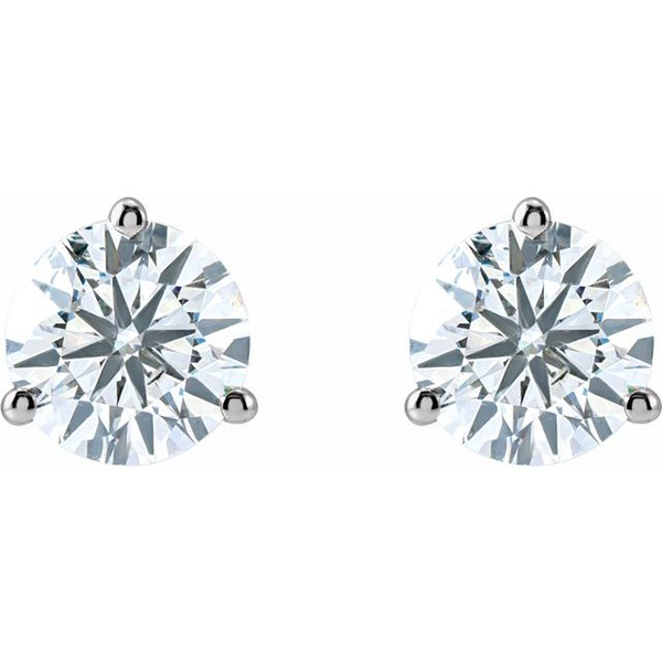 OMJ 14K White Gold Stud Earrings Blue Water Jewelers Saint Augustine, FL