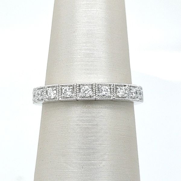 DMF 14K White Gold Wedding Band Blue Water Jewelers Saint Augustine, FL