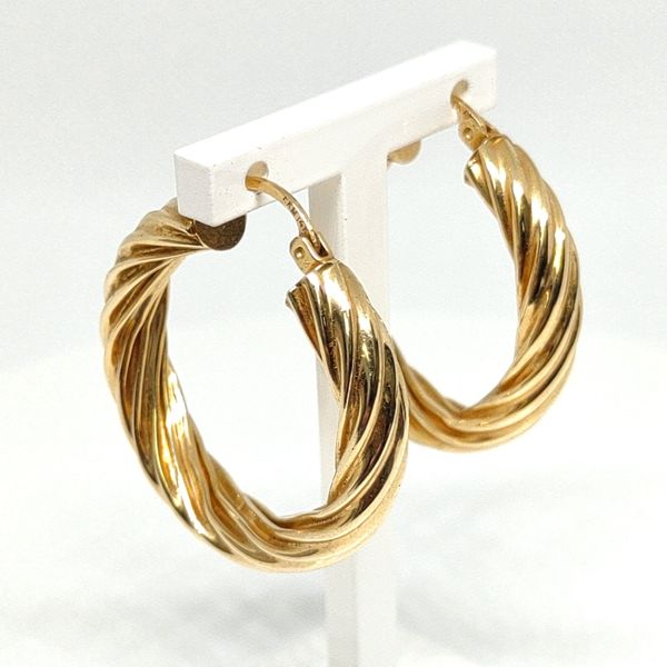 14K Yellow Gold Earrings Image 2 Blue Water Jewelers Saint Augustine, FL