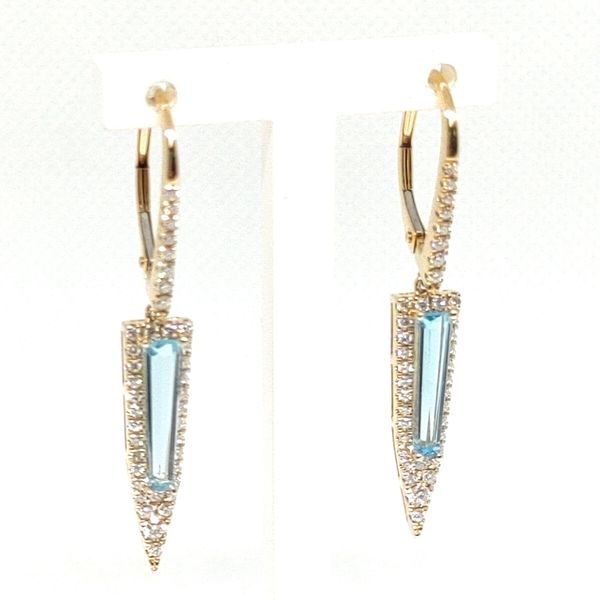 LJ 14K Yellow Gold Earrings Blue Water Jewelers Saint Augustine, FL