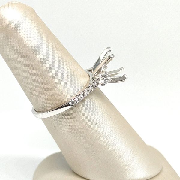 14K White Gold Semi- Mount Image 2 Blue Water Jewelers Saint Augustine, FL