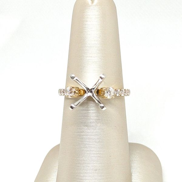 LJ Two-Tone Semi- Mount Blue Water Jewelers Saint Augustine, FL