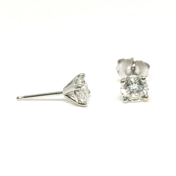 GCN 14K White Gold Stud Earrings Blue Water Jewelers Saint Augustine, FL