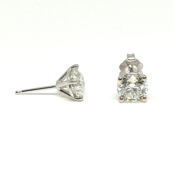 GCN 14K White Gold Stud Earrings Blue Water Jewelers Saint Augustine, FL