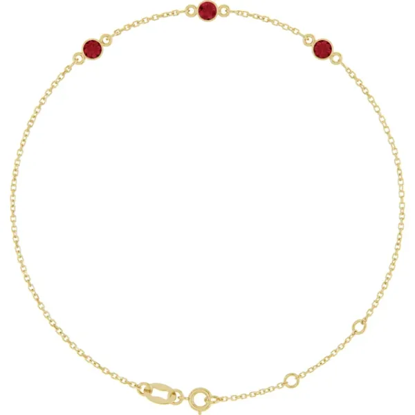 14K Yellow Gold Bezel Bracelet Blue Water Jewelers Saint Augustine, FL