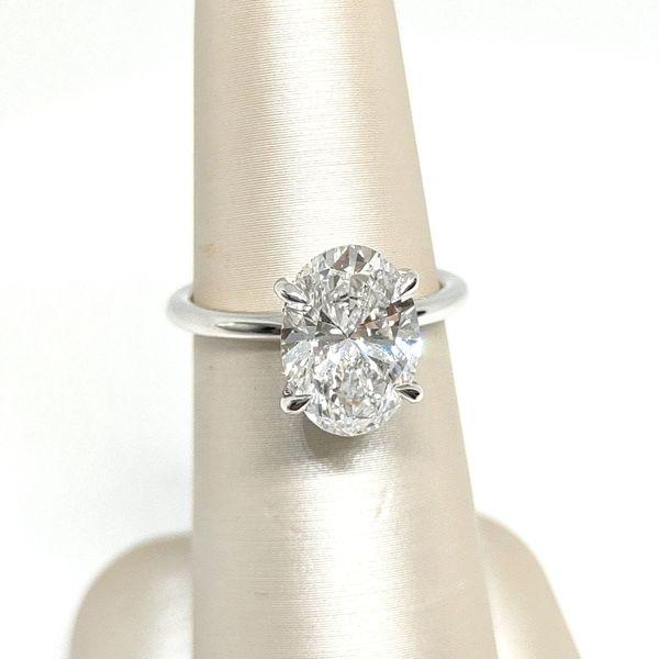 14K White Gold Straight Engagement Ring Blue Water Jewelers Saint Augustine, FL