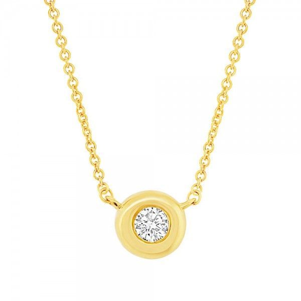 14K Yellow Gold Pendant Blue Water Jewelers Saint Augustine, FL