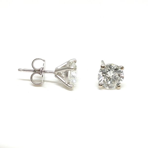 2.04tcw Lab‑Grown Diamond D–E/VS+ Studs in 14K White Gold Blue Water Jewelers Saint Augustine, FL