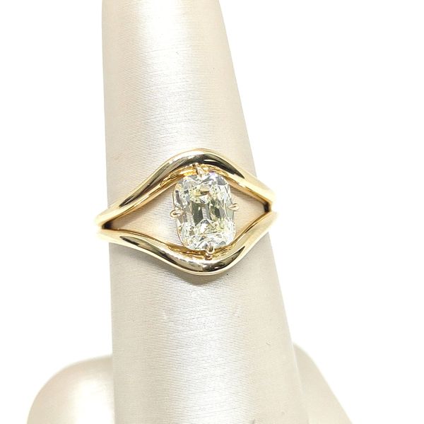 1.50ct Old Mine Brilliant L/SI2 Bypass 14KY Engagement Ring – GIA Blue Water Jewelers Saint Augustine, FL