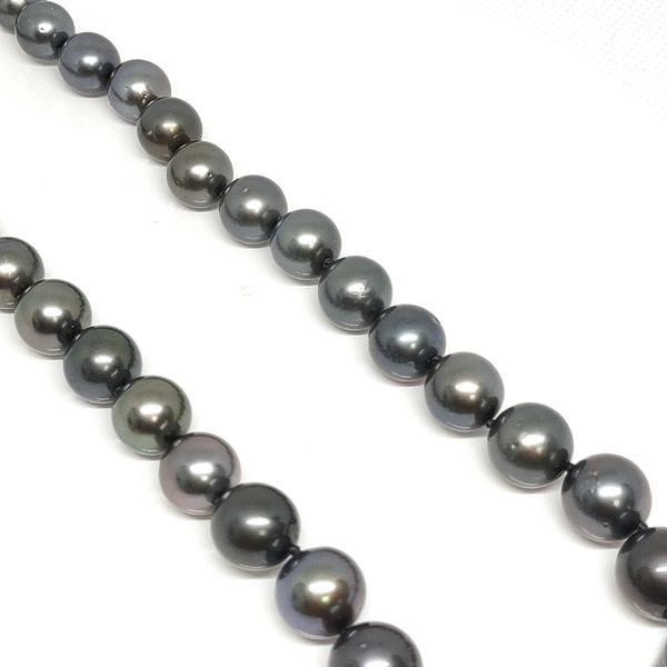 Natural Multi‑Color Dark Tahitian 9–11mm Pearl 18" Necklace 14KW Blue Water Jewelers Saint Augustine, FL