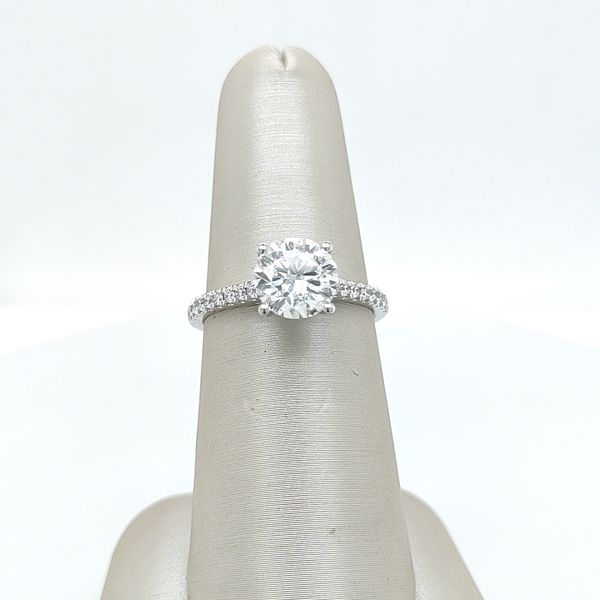 1.80 TCW Lab‑Grown Hidden Halo Ring 14KW Blue Water Jewelers Saint Augustine, FL