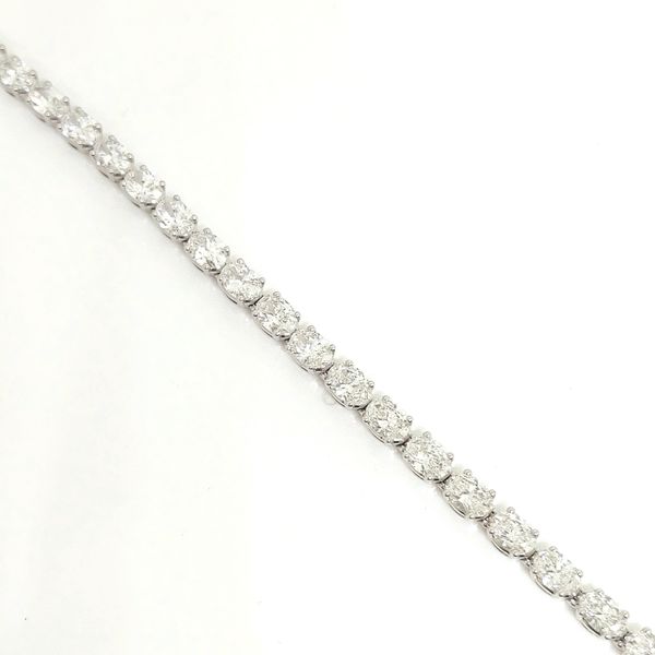 9.00TCW LAB-GROWN OVAL DIAMOND TENNIS BRACELET Blue Water Jewelers Saint Augustine, FL