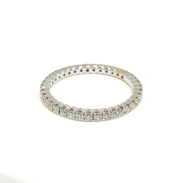 Estate 0.38ctw Diamond 14KW Eternity Band Blue Water Jewelers Saint Augustine, FL