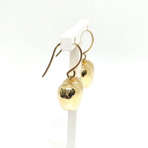 Estate 14KY Puff Heart Earrings (2.9g) Image 2 Blue Water Jewelers Saint Augustine, FL