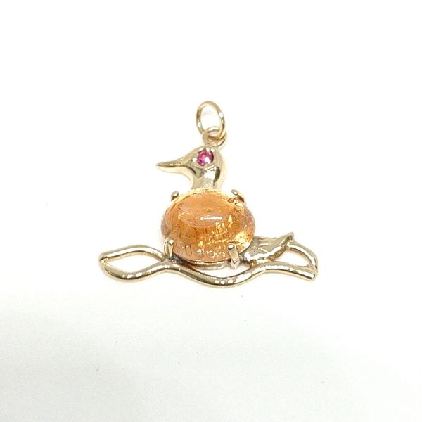 14K Yellow Gold Pendant Blue Water Jewelers Saint Augustine, FL