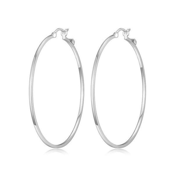 Sterling Silver Hoop Earrings Blue Water Jewelers Saint Augustine, FL