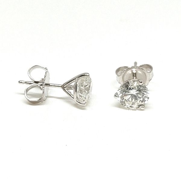 14K White Gold Stud Earrings Blue Water Jewelers Saint Augustine, FL