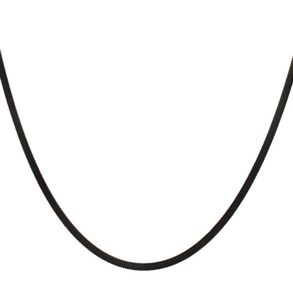 Stainless Steel Herringbone Chain Image 2 Blue Water Jewelers Saint Augustine, FL