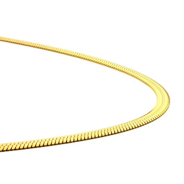 Stainless Steel Herringbone Chain Image 3 Blue Water Jewelers Saint Augustine, FL