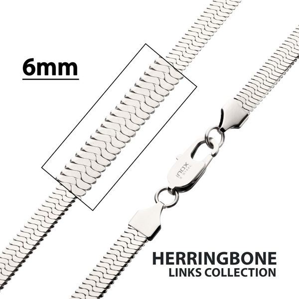 Stainless Steel Herringbone Chain Blue Water Jewelers Saint Augustine, FL