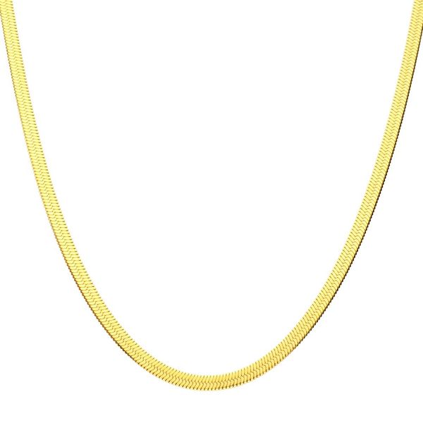 Stainless Steel Herringbone Chain Image 2 Blue Water Jewelers Saint Augustine, FL