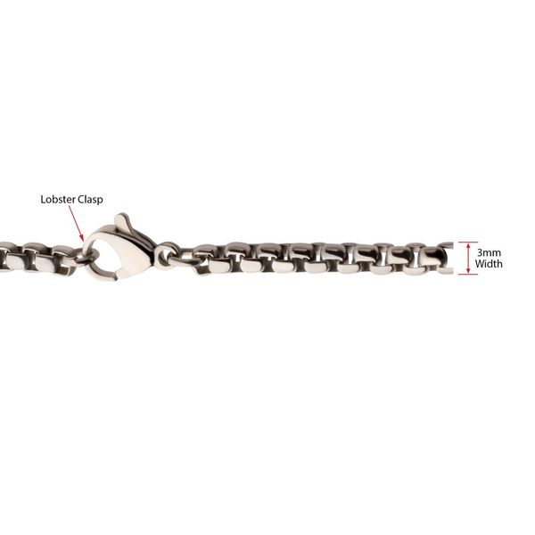 Titanium Box Chain Image 3 Blue Water Jewelers Saint Augustine, FL