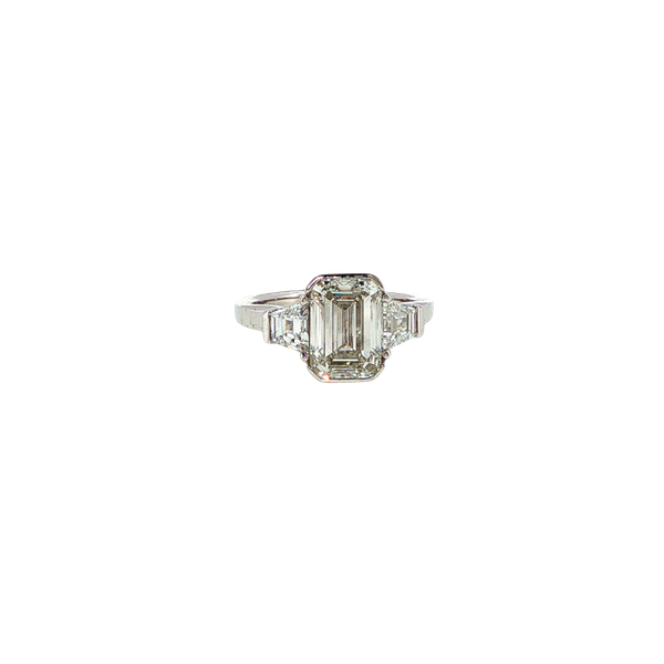 14K White Gold Three Stone Ring Blue Water Jewelers Saint Augustine, FL