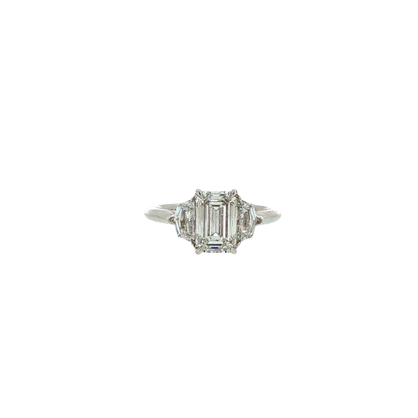 14K White Gold Three Stone Ring Blue Water Jewelers Saint Augustine, FL