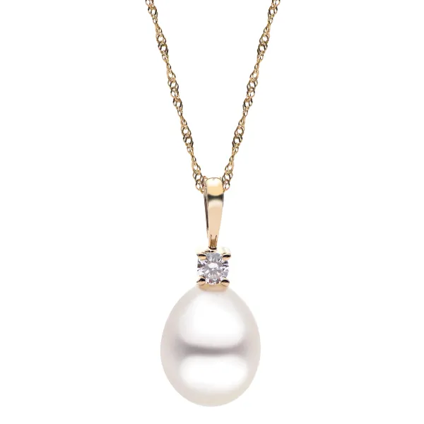 14K Yellow Gold Pendant Necklace Blue Water Jewelers Saint Augustine, FL