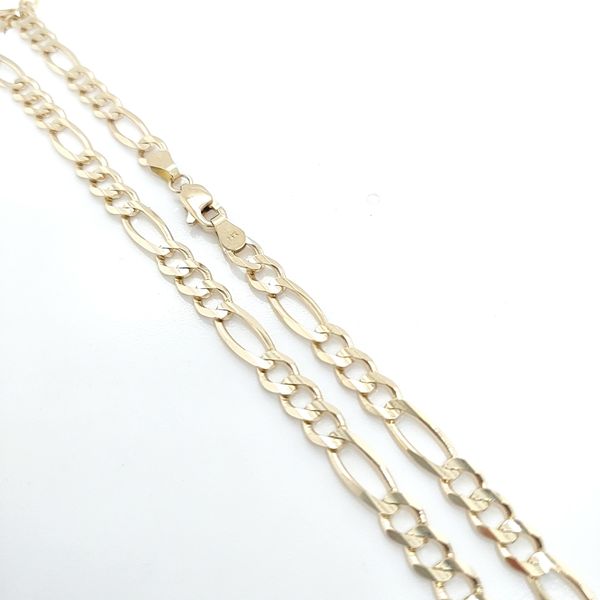14K Yellow Gold Figaro Chain Blue Water Jewelers Saint Augustine, FL