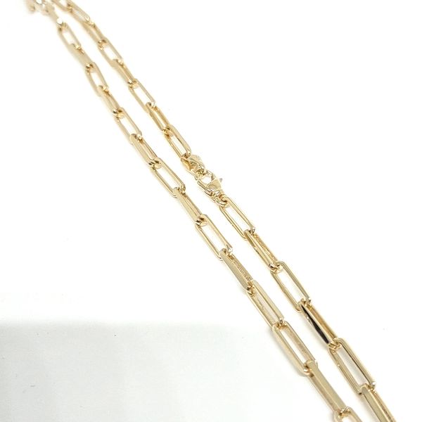 14K Yellow Gold Paperclip Chain Blue Water Jewelers Saint Augustine, FL