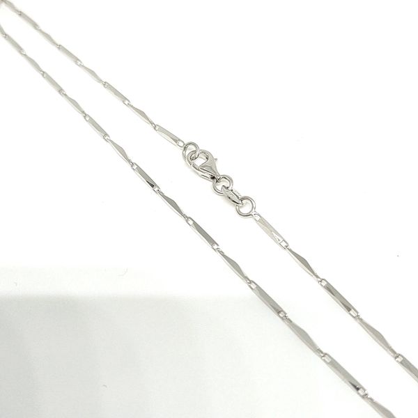 14K White Gold Link Bracelet Blue Water Jewelers Saint Augustine, FL