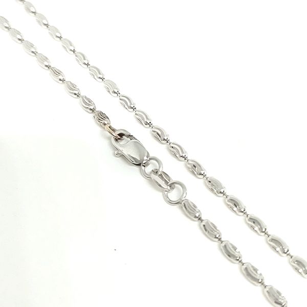 14K White Gold Link Bracelet Blue Water Jewelers Saint Augustine, FL