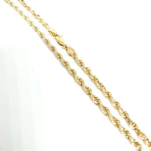 14K Yellow Gold Rope Chain Blue Water Jewelers Saint Augustine, FL
